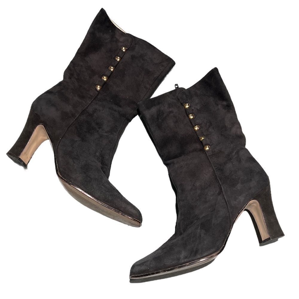 VINTAGE BELLINI‎ BOOTS~EXOTIC ~SIDE ZIP CLOSURE Size 7B B46